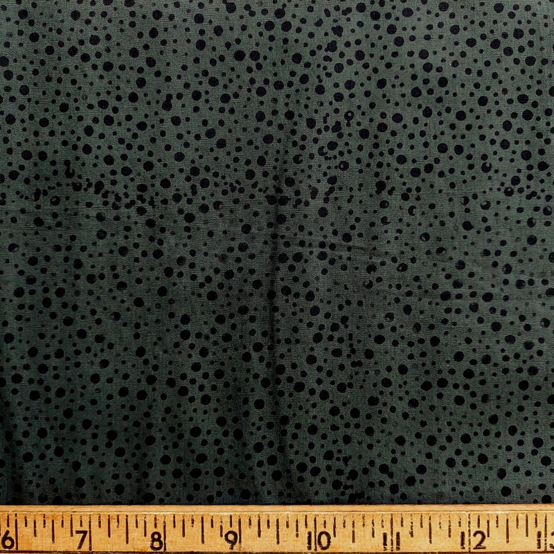 Island Batik Beehive Buzz Dots Black Charcoal