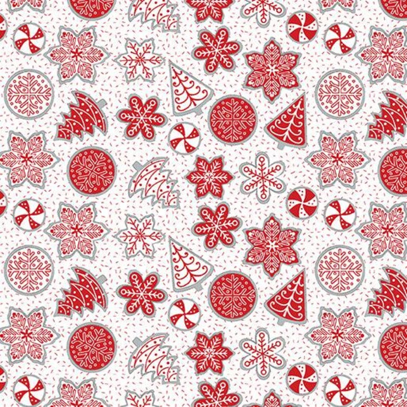 Nordic Cabin Cookies Red