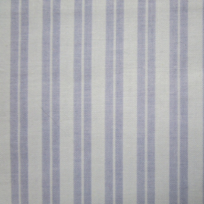 Purple & White Striped Cotton Fabric, 46" x 60"