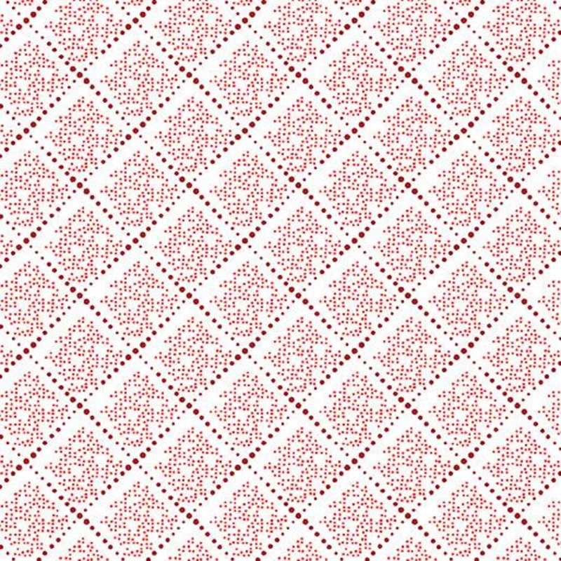 Rhapsody Diamond Dots White/Red