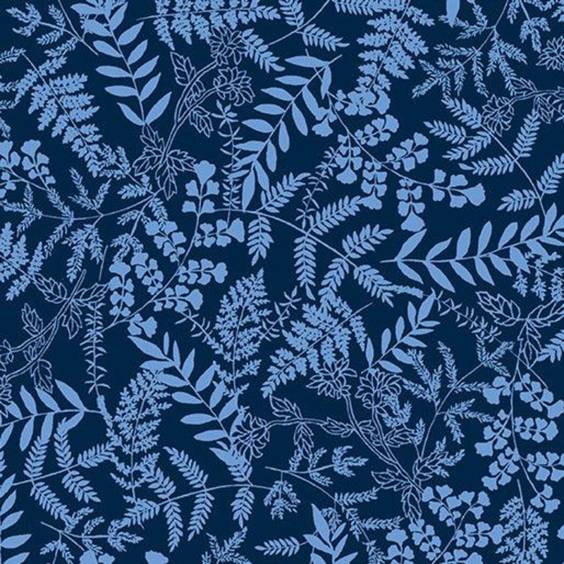 Rhapsody Fern Garden Navy/Blue