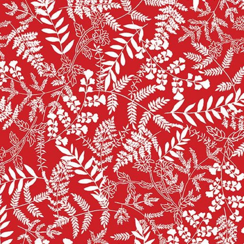 Rhapsody Fern Garden Red/White