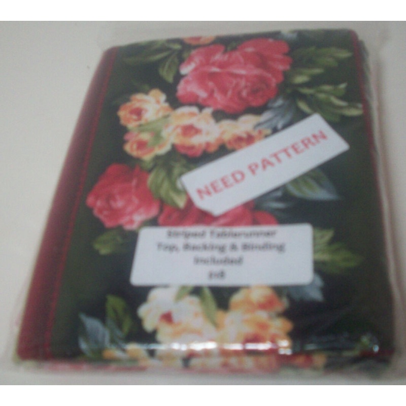 Striped Tablerunner top, Backing & Binding kit