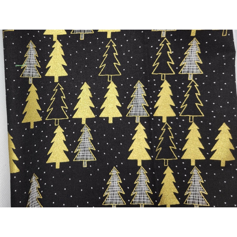 Tinsel Trees Cotton Fabric 8 1/2 x 44"