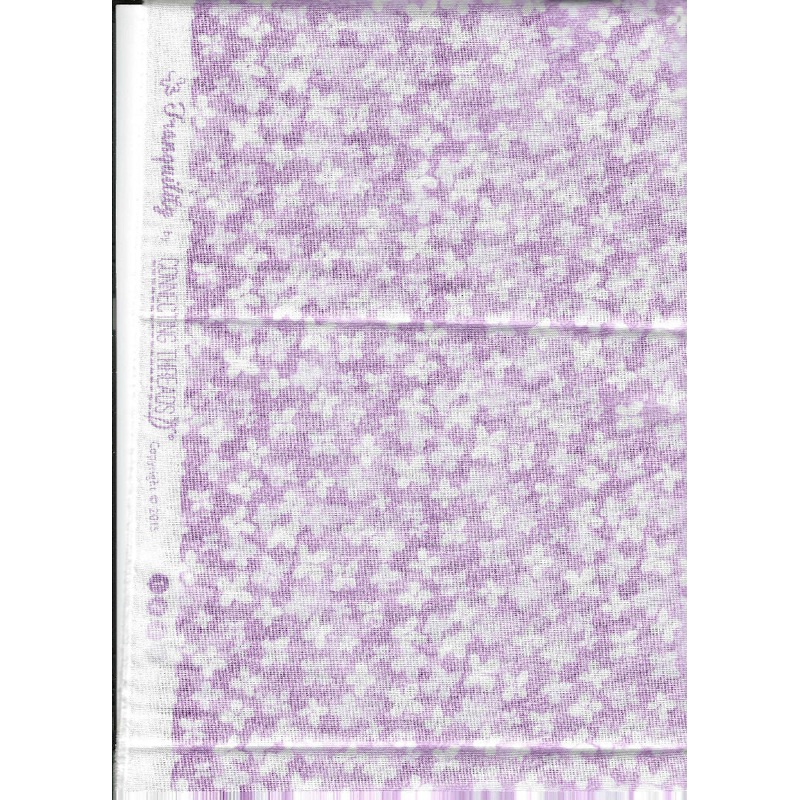 Tranquility by Connecting Threads Lilac Flowers on Purple - 0.50 yards cotton