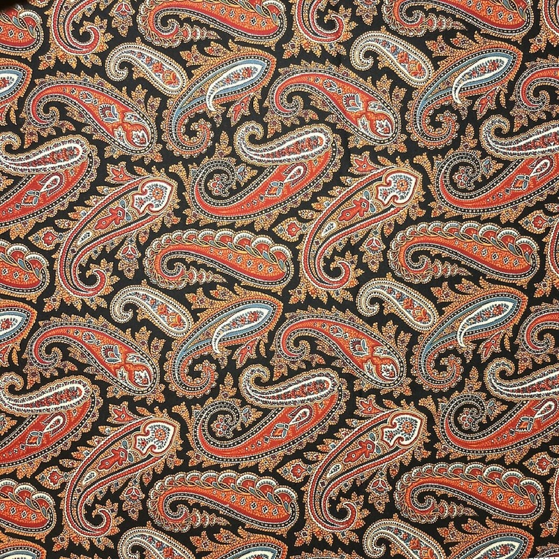 Windham Fabrics Paisley on Black Quilting Cotton - Yardage