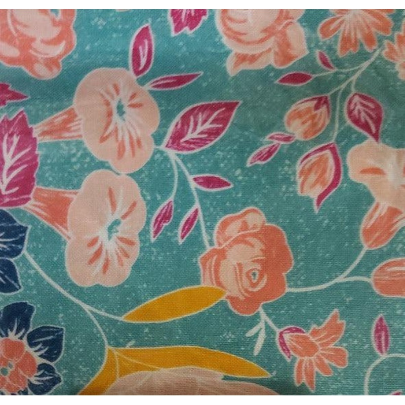Awaken Main Floral Island Aqua