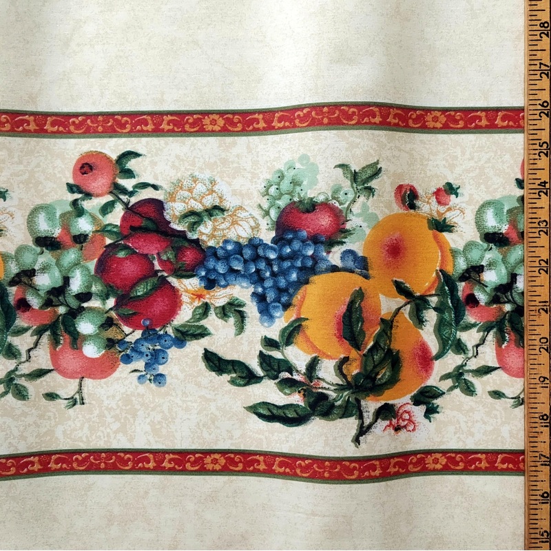 Border Print Sand with Fruit Banner