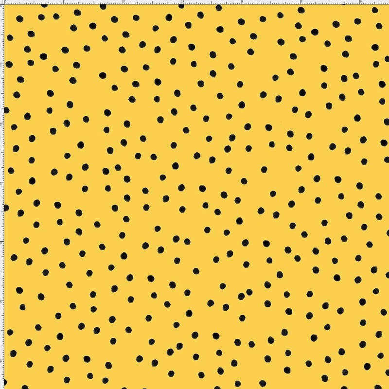 Loralie Designs Dinky Dots Yellow Black