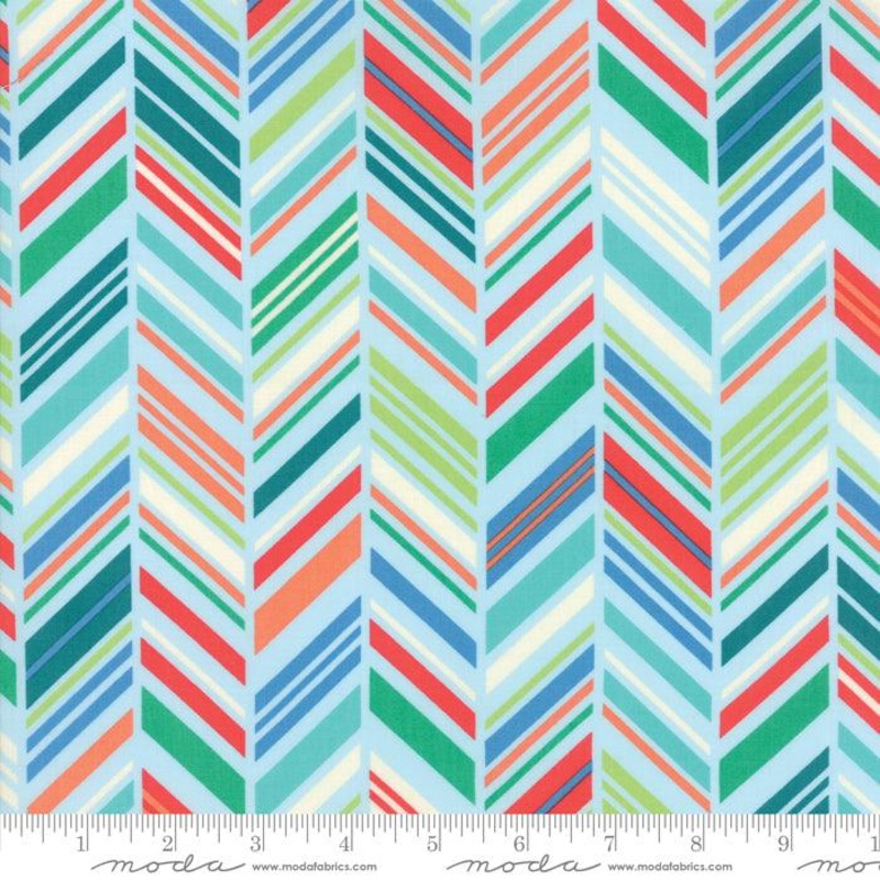 Moda Fabrics Painted Garden Sky Crystal Manning 11813 16
