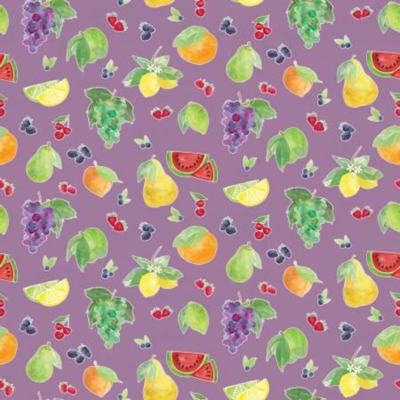 Monthly Placemats August Fruit Toss Lilac