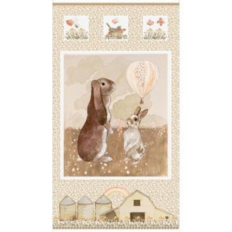 P043 You Are My Sunshine Bunny Farm Panel