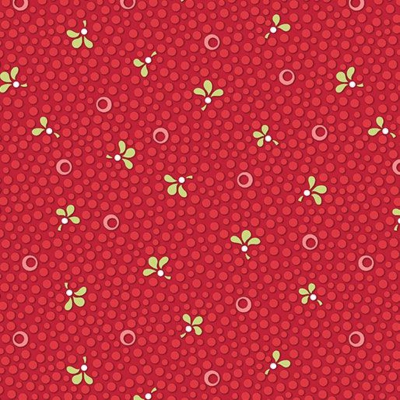 Peace on Earth Holiday Dots Garnet