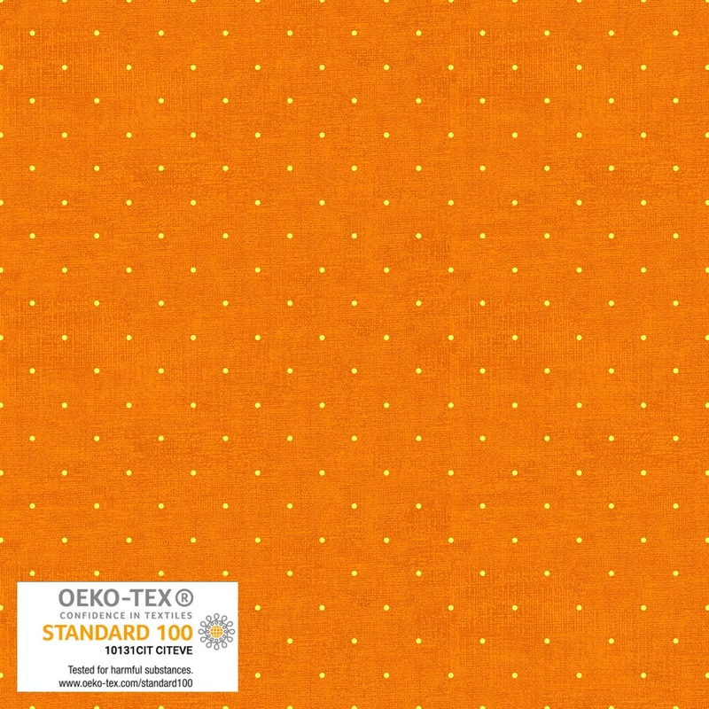 Quilting Rainbow Orange Dots