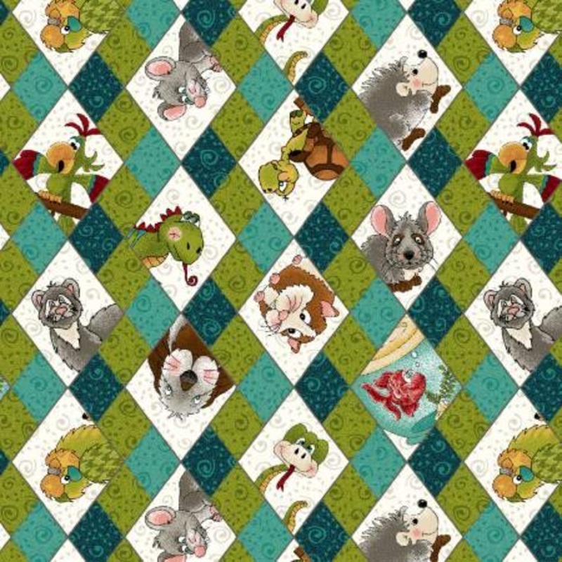 Rescued & Loved Teal Argyle