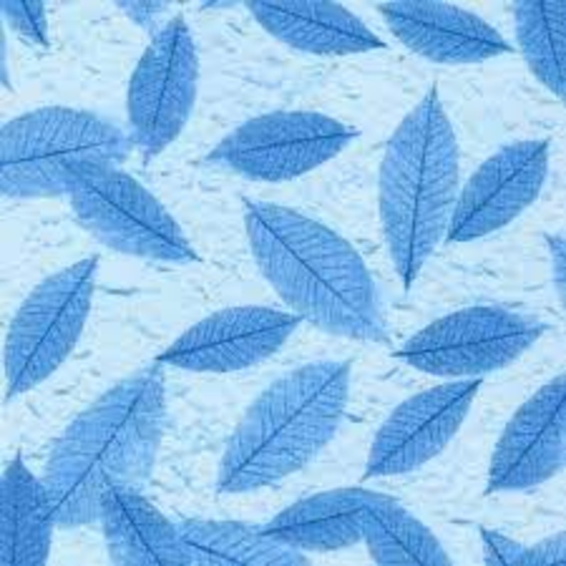 Robert Kaufman Natural Textures Leaves Blue FLH212094