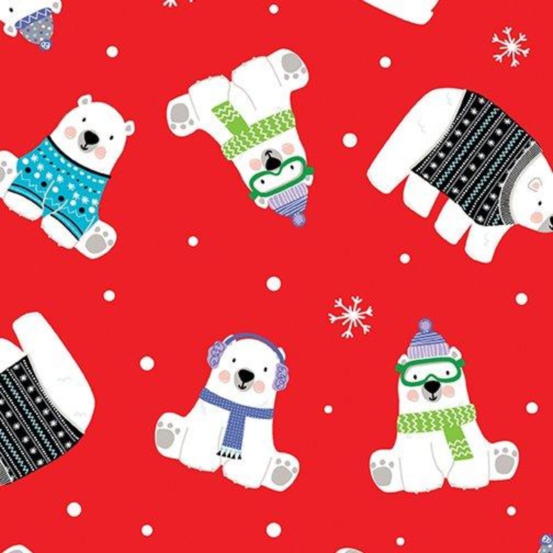 Snow Place Like Home Polar Bear Express Red