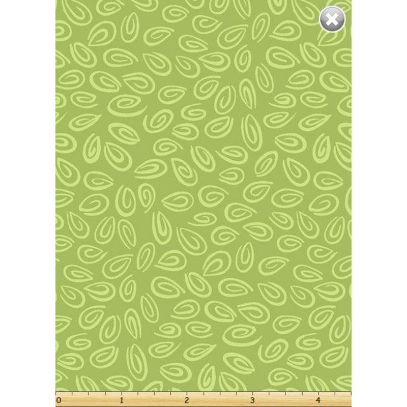 Swirls Medium Green
