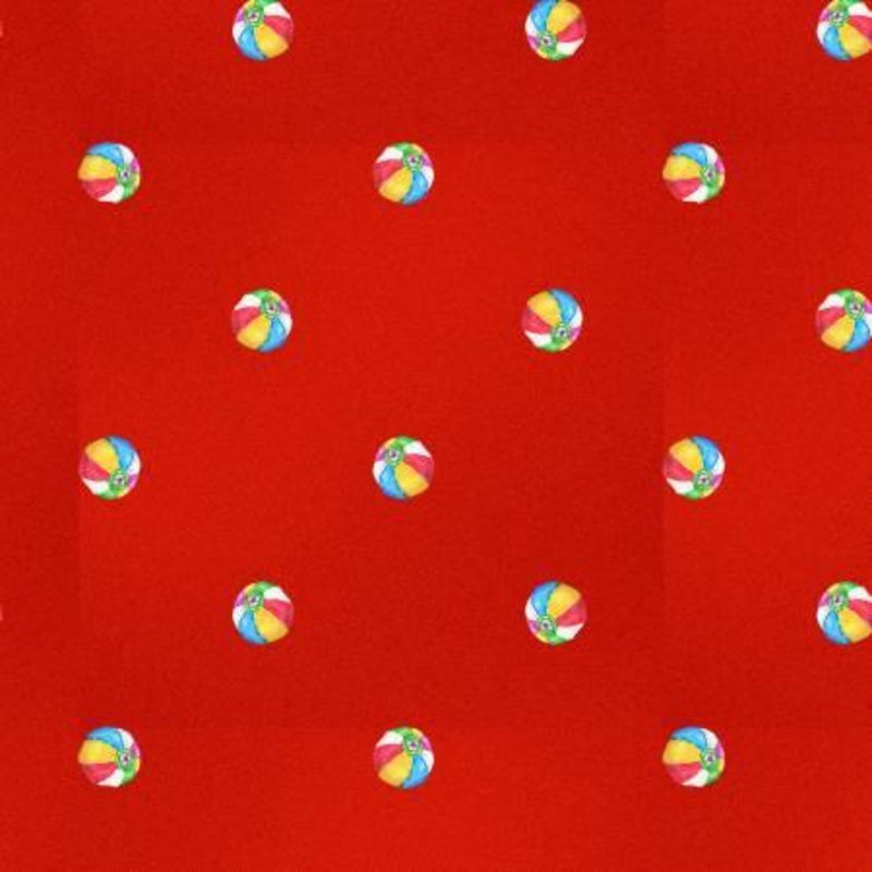 Trendy Pups Red Beach ball Dot