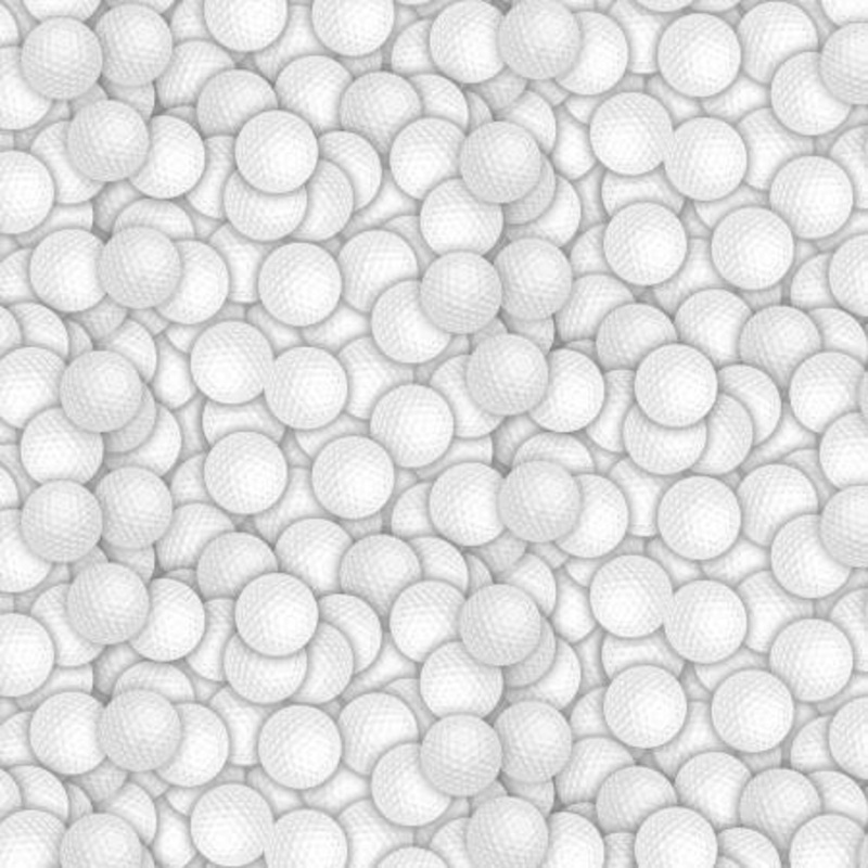 White Par For the Course Golf Balls