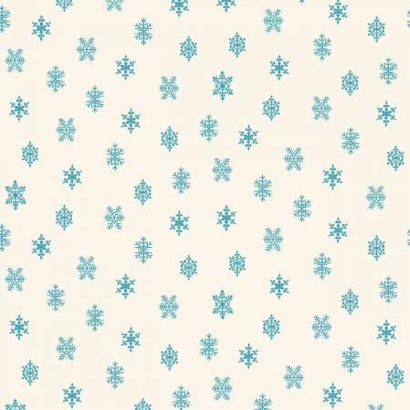 Winter in Snowtown /Lt Blue Snowflakes