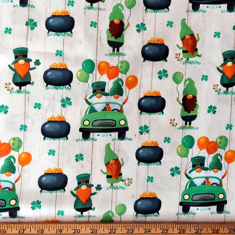 Brother Sister Designs St Pat Gnomes Cream