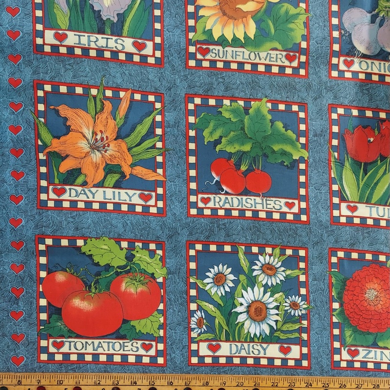 Fabric Traditions Fresh Flowers by Susan Winget Blue