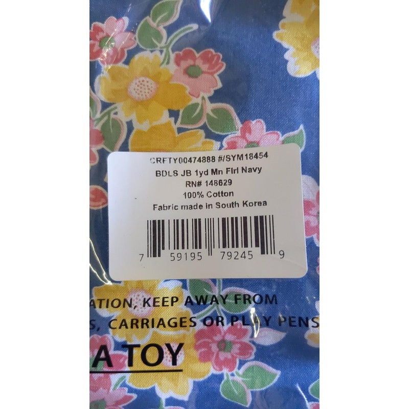 Jitterbug Main Floral Navy