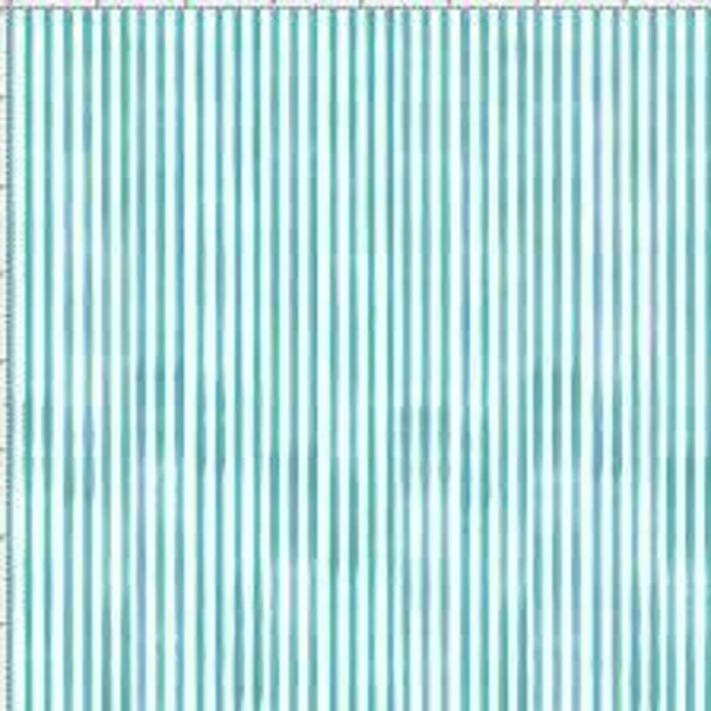 Loralie Designs Lazy Stripe Turquoise 691-838-B