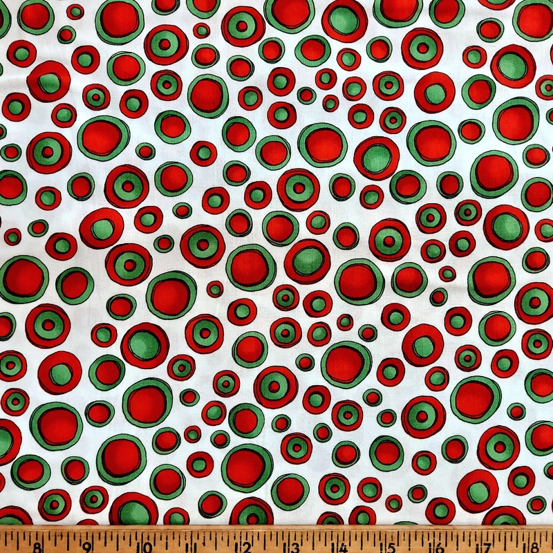 Loralie Designs Olive Dot on White 691-995-B