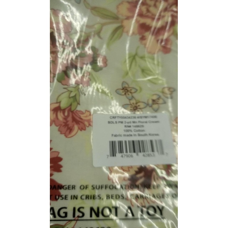Posy Meadows Main Floral Cream