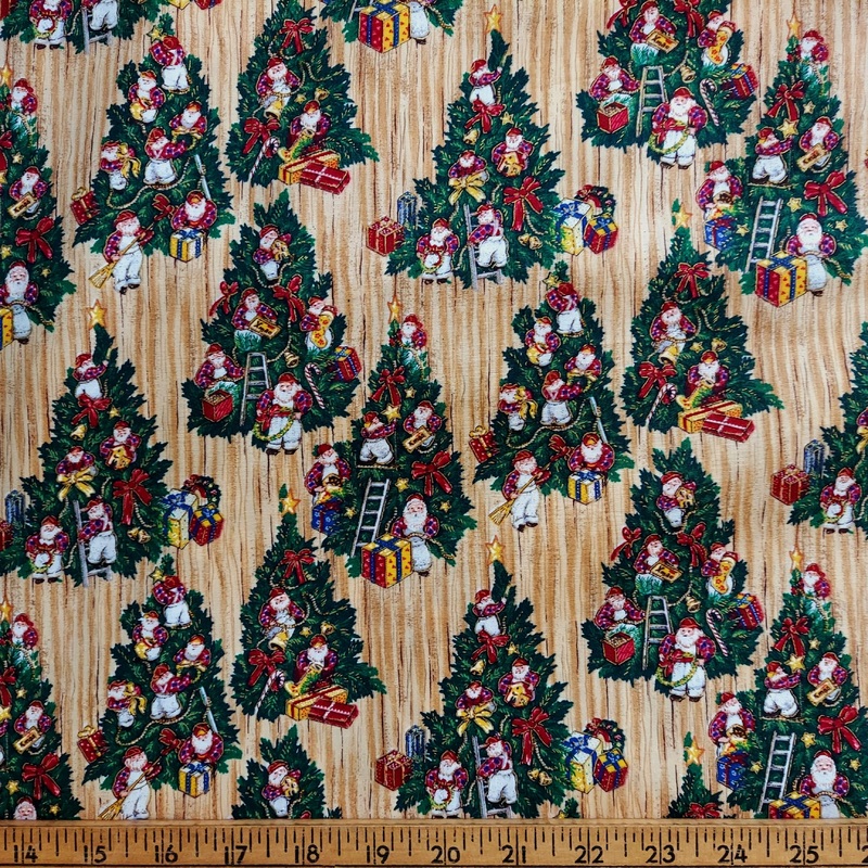St. Louis Trimming Inc Christmas Trees on Wood