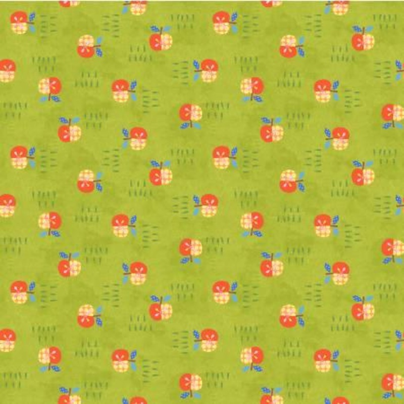 Windham Happy Camper Light Green Apple Bite 53333-6