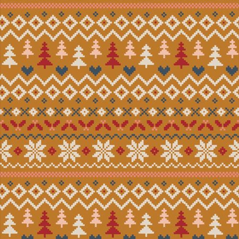 Art Gallery Fabrics Cozy and Magical CMA-25133 Warm and Cozy Caramel