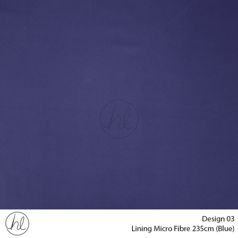 Microfibre Lining Design 03 Blue 235cm Wide Per m