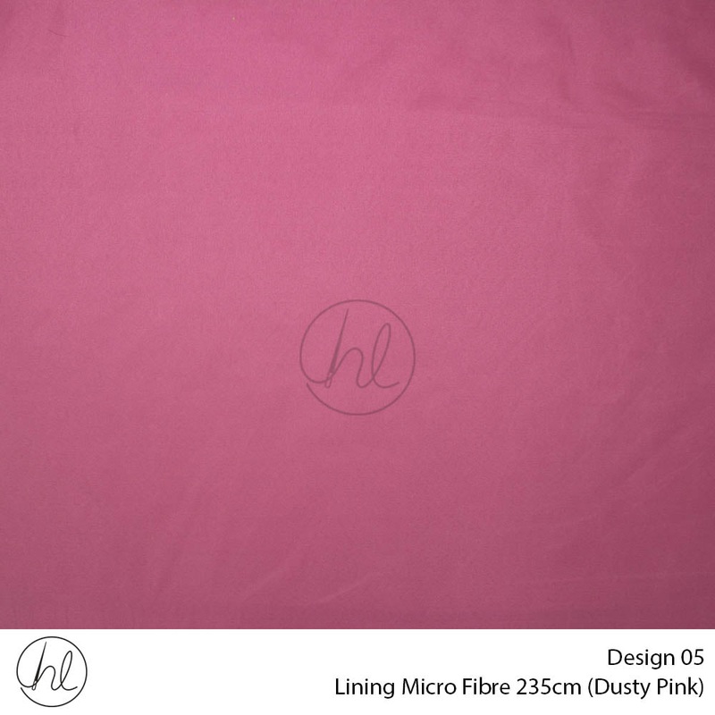 Microfibre Lining Design 05 Dusty Pink 235cm Wide Per m