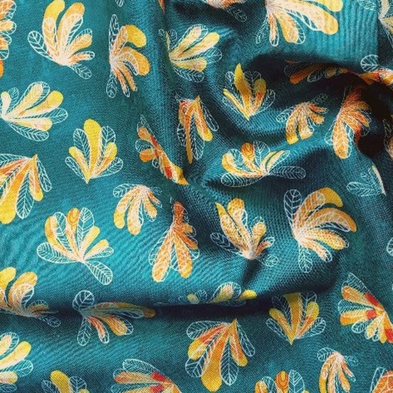 P & B Textiles Boutique Feathered Fiesta CO Multi