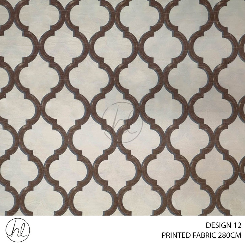 PRINTED FABRIC DESIGN 12 280CM PER M