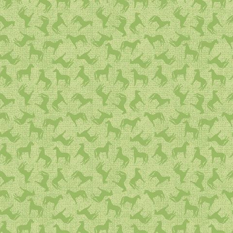 Studio E Dream Horses Tossed Mini Horses Lime