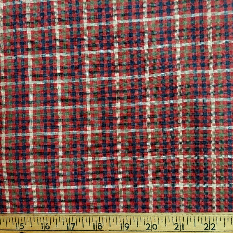 Textile Creations Rustic Woven 944 Red Plaid