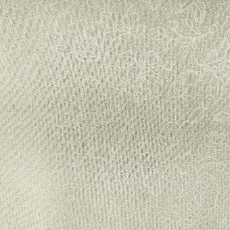 Tonal White on Ivory Dotted Floral