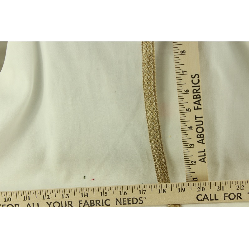 Gimp Braided/Twisted Cord Trim - 1/2" in South Battery Gold & Ivory