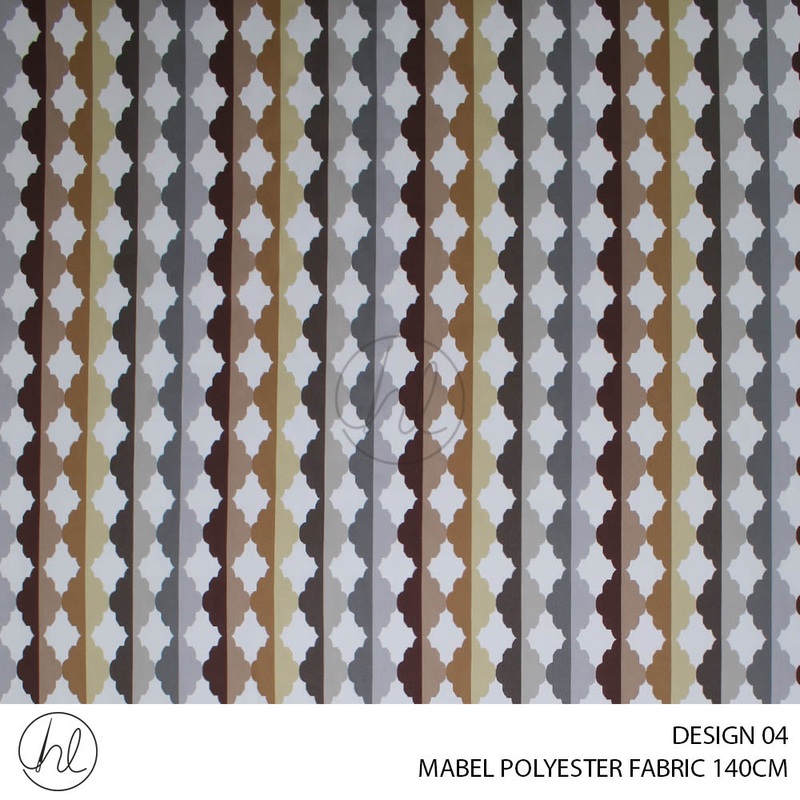 MABEL POLYESTER FABRIC DESIGN 04 140CM PER M TAUPE