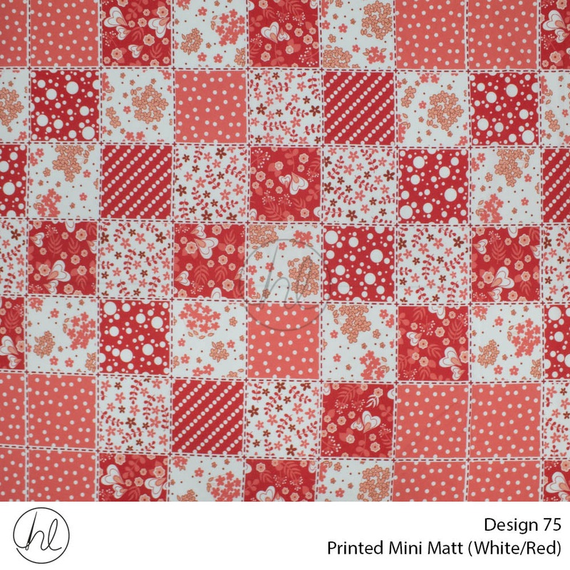 Mini Mat Prt Flower Square fabric