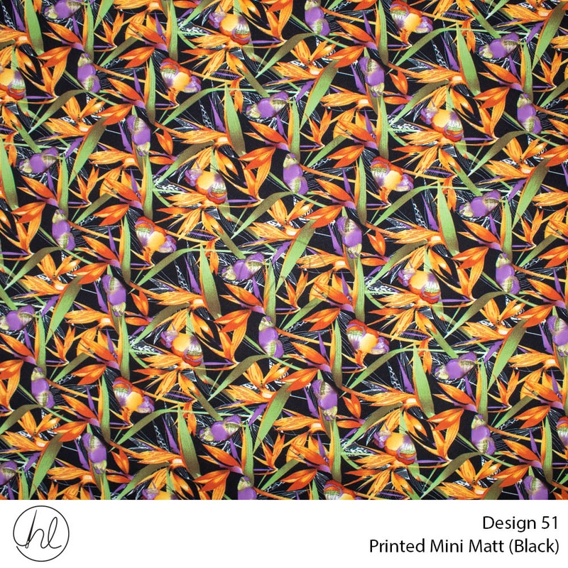 Mini Mat Prt Leaf/Butterfly fabric