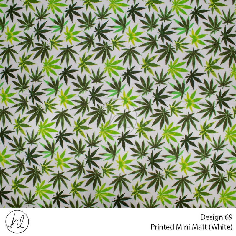 Mini Mat Prt Leaves Sml fabric