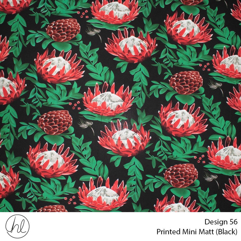Mini Mat Prt Protea/Pine fabric