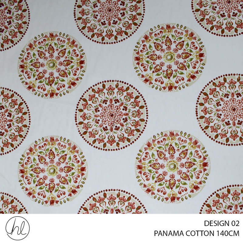 PANAMA COTTON CANVAS BUY10M OR MORE R69.99 PM DESIGN 02 140CM PER M SPIECE