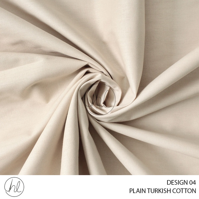 PLAIN TURKISH COTTON DESIGN 04 STONE 235CM PER M