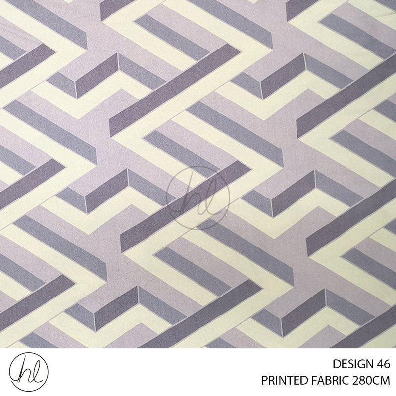 PRINTED FABRIC DESIGN 46 280CM PER M BUY 20M OR MORE FOR R69.99